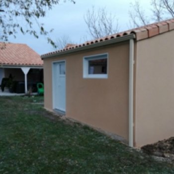 Abri de jardin Béton Enduit 1